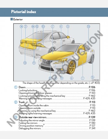 lexus is 250&350 2014-2015 owners manual